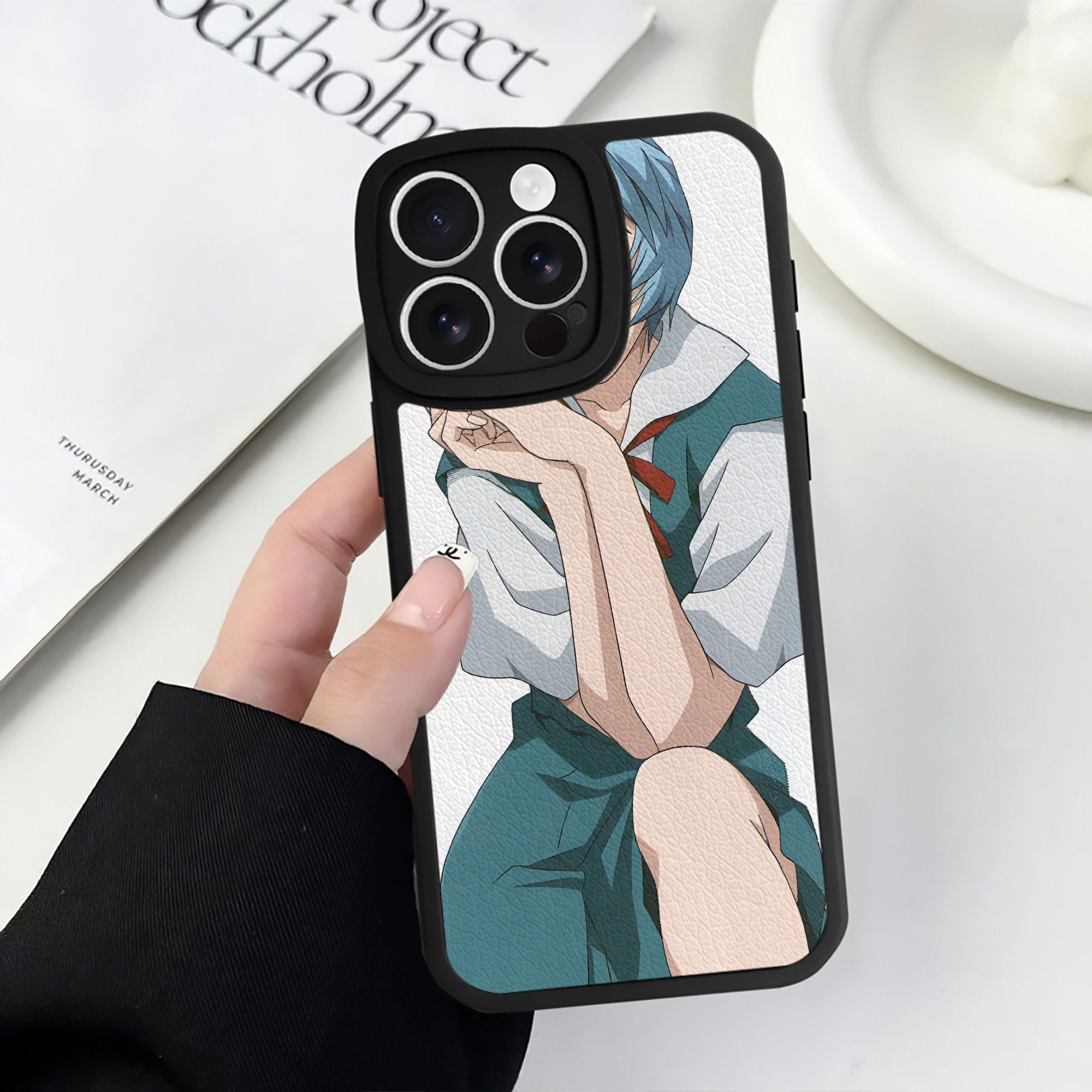 （画像用） EVA 新世紀エヴァンゲリオン 【iPhone 16シリーズ対応】シリコンスマホケース（レザー調） 材質：シリコン